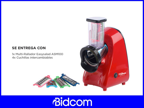 Multi Rallador Electrico Liliana Easysalad Asm100 4cuchillas