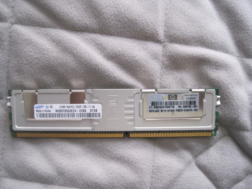 Memoria Ram Para Servidor Pc2-5300f-555-11 A0 1rx8 (Usado)