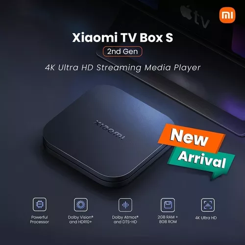 Comprá Media Player Xiaomi Mi TV Box S 2da Gen 4K - Negro (MDZ-28