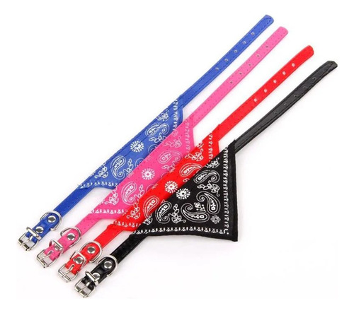 Collar Pañuelo Bandana Xs Regulable Para Perro Gato Mascotas Color Rosa Claro