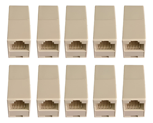 Conector Emenda Rj-45 Lan Rede Dex Em45 10 Unidades