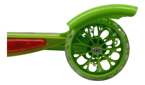 Patinete Infantil 3 Rodas Musical Luzes Led Premium Verde