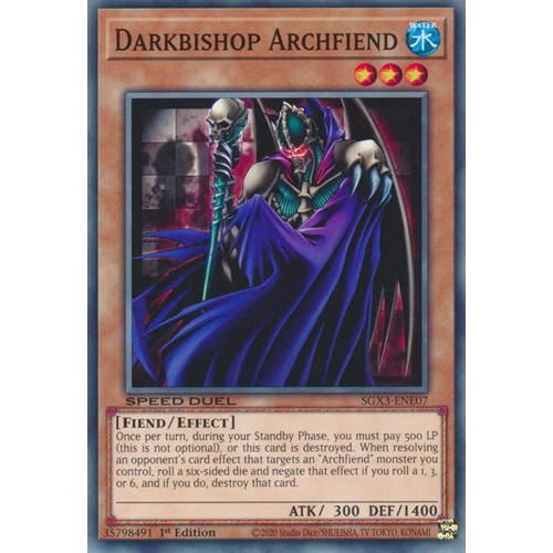 Darkbishop Archfiend (sgx3-ene07) Yu-gi-oh!