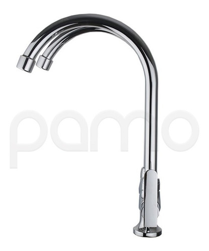 Sm Griferia Lavaplatos Doble Cuello Cisne Palanca