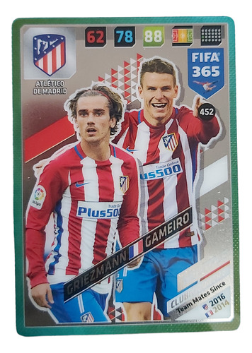 Carta Griezmann Y Gameiro Multiple Adrenalyn Fifa 365 2018