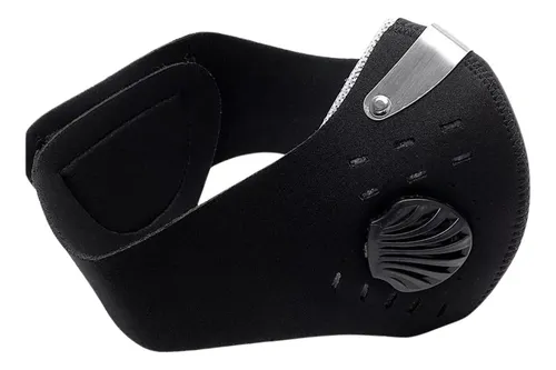 Mascara Tapaboca Moto Deportes Neopreno Spandex Negro Filtro