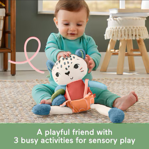 Juguete Sensorial Fisher-price Planet Friend Snow Leopard 3+