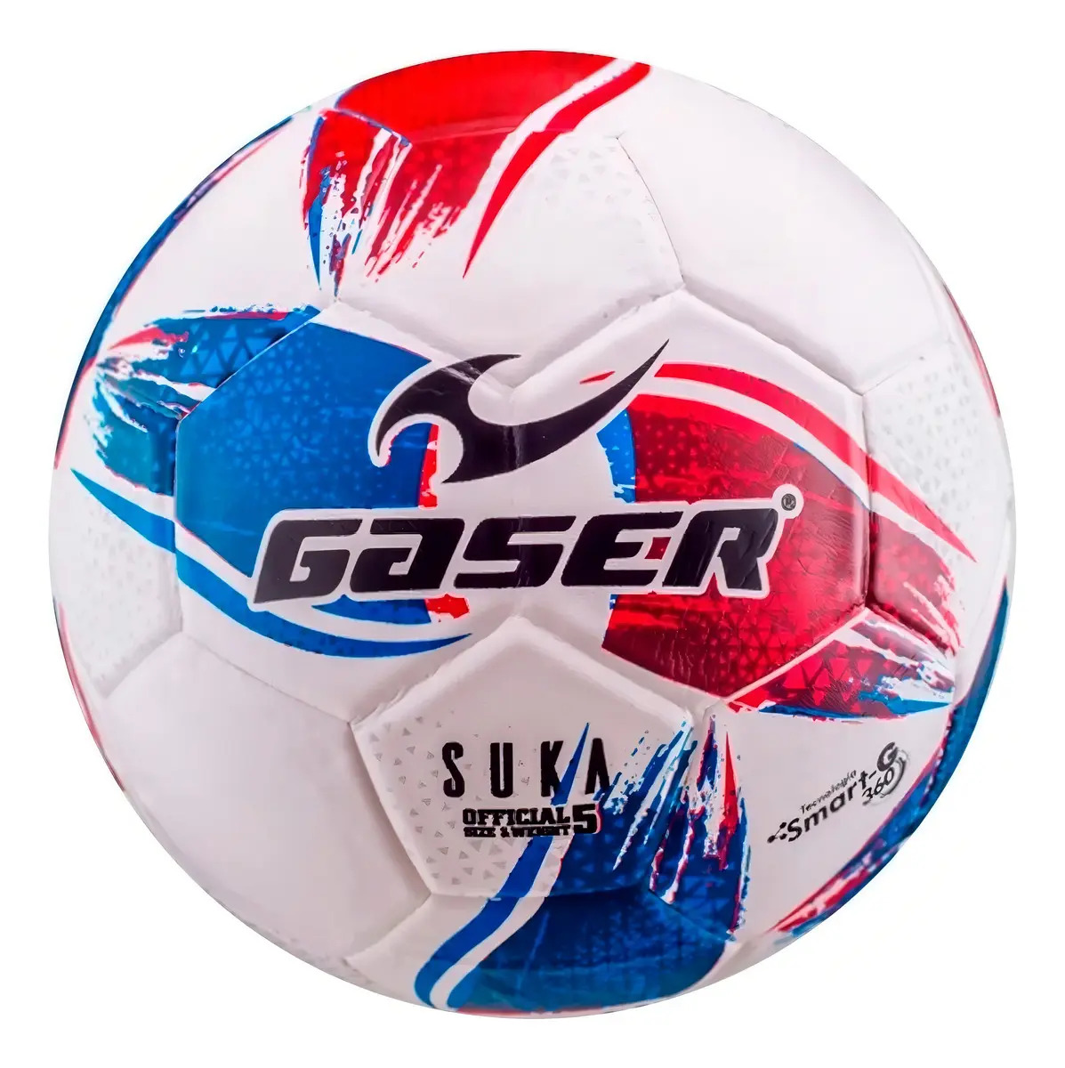 Balon De Futbol Gaser Suka #5 Blanco/azul/rojo Blanco/azul/rojo