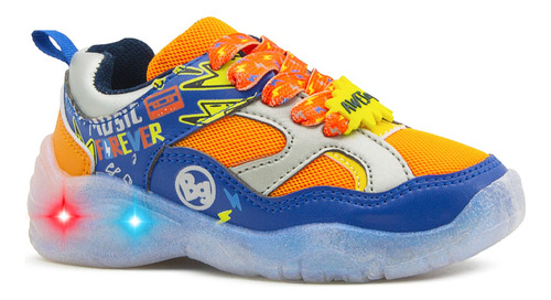 Tenis Luces Bubble Gummers Niño Casuales Multicolor 14-20