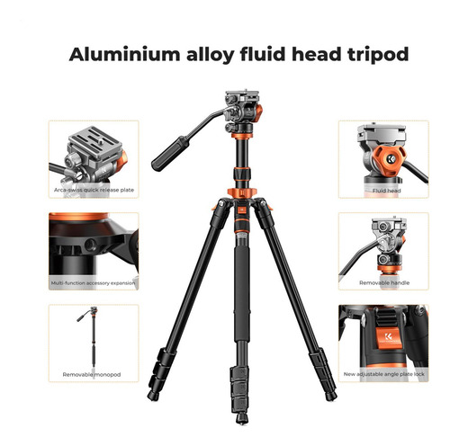 Tripode K&f Concept Kf09.136 - K234a7+fh-03