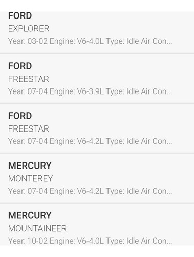 1l2e-9f715-ac Mercury Monterey 4.2 Años 2004-2005-2006-2007