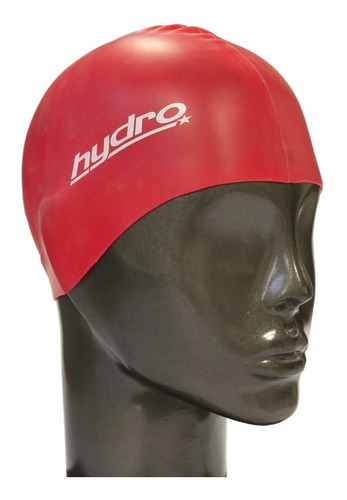 Hydro gorra natación silicona adulto color rojo pileta