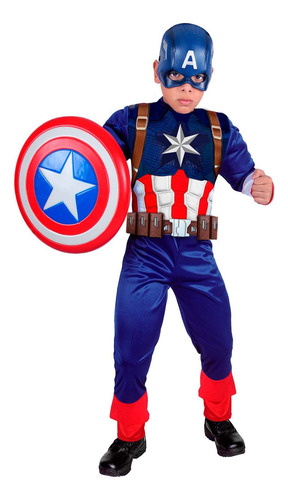 Disfraz Del Capitán América Marca Carnavalito