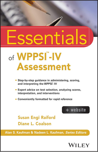 Libro: Essentials Of Wppsi-iv Assessment (essentials
