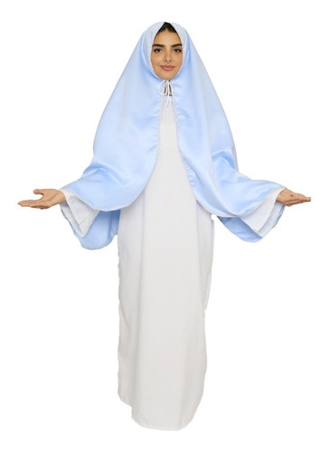 Disfraz Virgen Maria Clasico Navidad Dama