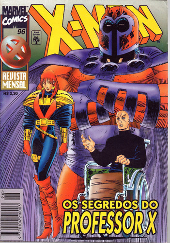 X-men N° 96 - 84 Páginas Em Italiano - Editora Abril - Formato 13,5 X 19 - Capa Mole - 1996 - Bonellihq Cx01 Mar24