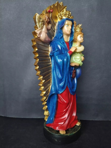 Imagem De Nossa Senhora Do Perpetuo Socorro 29 Cm Em Resina Cor Pintura A Mão