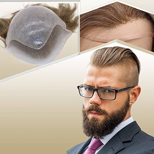 Lishy Mens Toupee Europeo Pelo Reemplazo Humano Para K4twe