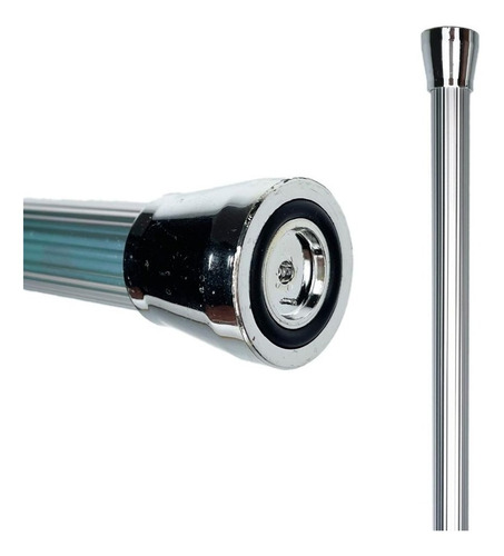 Imagen 6 de 10 de Barral Cortina De Baño Plateado Extensible 1.00 A 2.00 Mts.