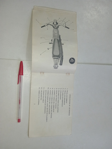 Manual De Instrucciones Motocicletas Carabela 1970's. (Usado)
