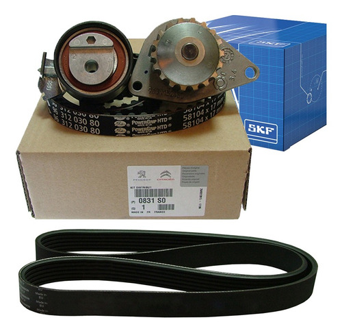 Kit Distribucion + Bomba Skf + Poly V P/ Peugeot 207 1.4