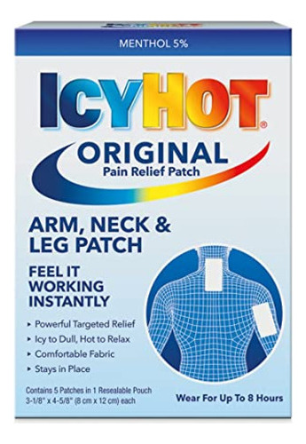 Parche Medicado Icy Hot, 5 Parches Cada Uno (paquete Económi