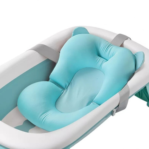 Bañera Tina Para Bebe Plegable + Cojin Marca Induhogar