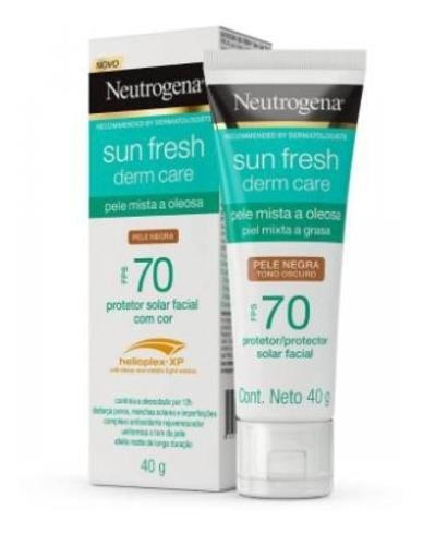 Protetor Solar Neutrogena Sun Fresh Derm Care Negra Fps70