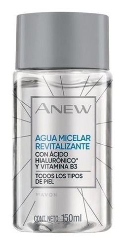 Anew Agua Micelar Revitalizante Ácido Hialuronico Vita B3 Momento de aplicación Día/Noche Tipo de piel Todo tipo de piel