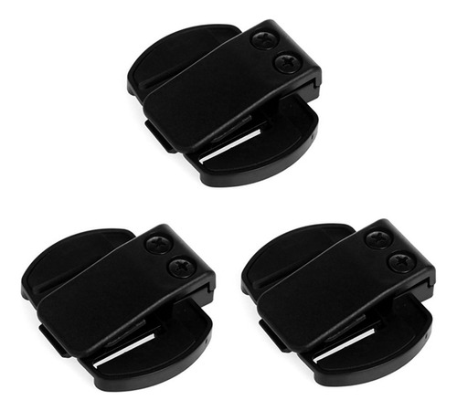 3x Soporte For Casco De Moto Clip For Intercomunicador V4