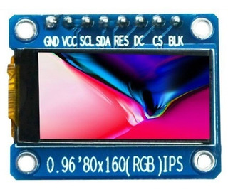 Oled Display Hd 65k Full Color 0.96 0,96 PuLG 80*160 St7735