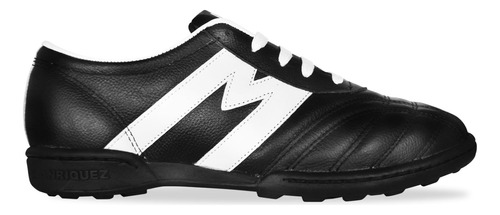 2056-tenis Futbol Manriquez Adulto Mid Tm Negro/blanco