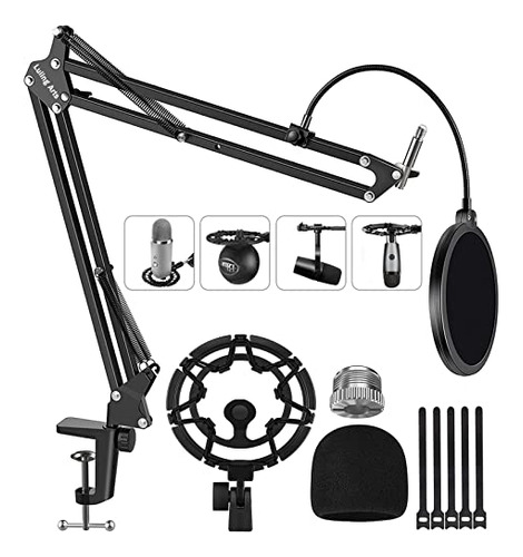 Soporte De Micrófono Para Blue Yeti, Snowball, Boom Arm Scis