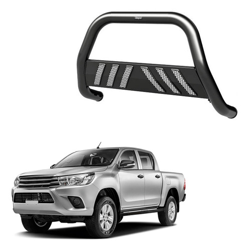 Quebra Mato Hilux 2020 2021 2022 Com Grade Preto