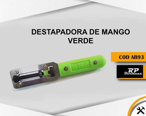 Destapadora De Mango Verde Para Relojeria