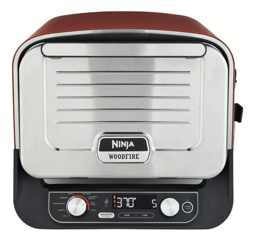 Horno Eléctrico De Exterior 8 En 1 Woodfire Oo101euraw Ninja Color Rojo