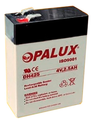 Batería Seca Recargable 4v 2,5ah Opalux Dh-425d