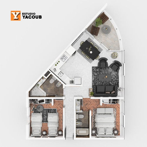 Departamento Venta 2 Dormitorios 2 Baños Balcón Amenities 78 Mts 2 Totales- La Plata