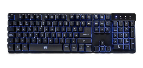 Teclado Gamer Multimedia Retroiluminado Usb Alambrico 