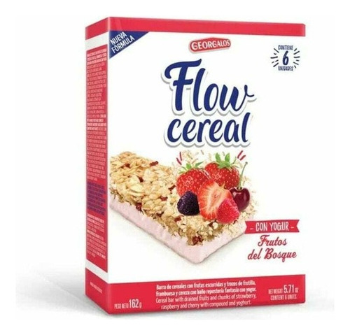 Barra Flow Cereal Cereal Flow  sabor frutos del bosque con yoghurt 27 g