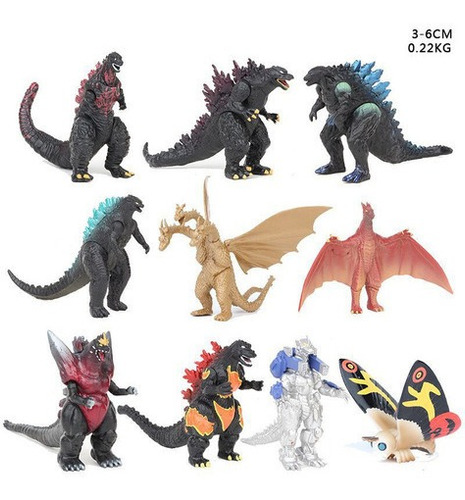10 Modelos De Figuras De Juguete Del Monstruo Godzilla 