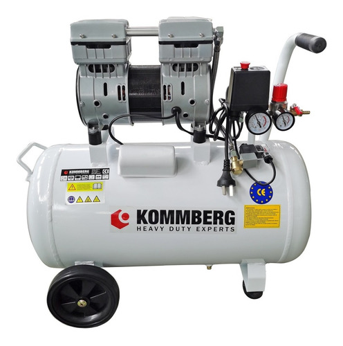 Compresor Odontológico Kommberg 50 Litros 1 Hp S/aceite