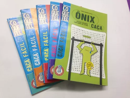 Kit 10 Livros de Passatempos Coquetel Ônix Caça Palavras, Magalu Empresas