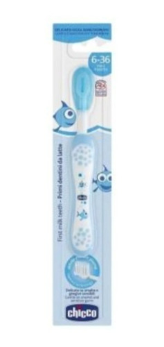 Cepillo Dental Infantil Chicco Azul De 6 A 36 Meses