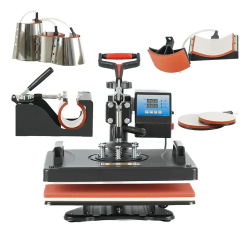 Estampadora Sublimadora Inker 8 en 1 Tazas Gorras Plana 29x38cm