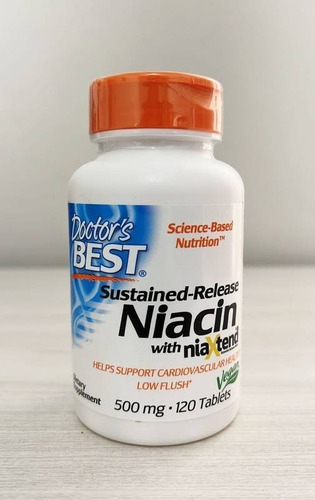 Niacina 500mg Com Niaxtend 120 Tabs Doctors Best