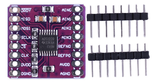 Ads1220 Adc I2c Conve Analógico A Digital De 24 Bits De Bajo