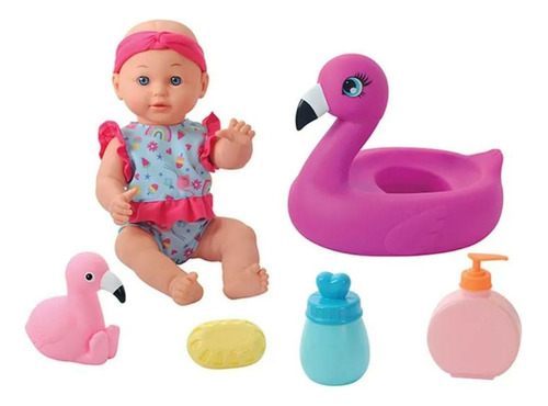 Muñeca Baño Entretenido-bebe Con Flotador-juguete Para Niñas