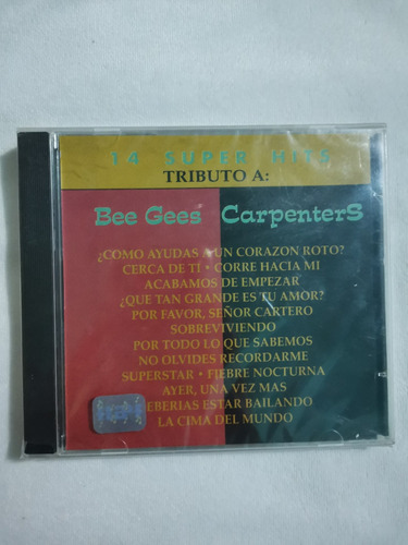 Tributo A Bee Gees Carpenters Cd Original Nuevo Y Sellado 