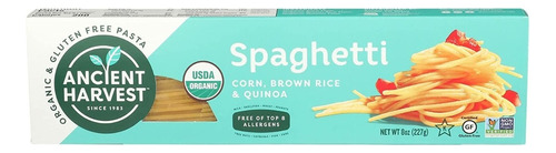 Ancient Harvest Spaguetti Corn, Bronw Rice Y Quinoa 227 G